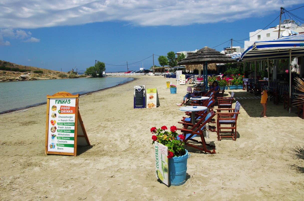 Agios Georgios, the town beach, Naxos