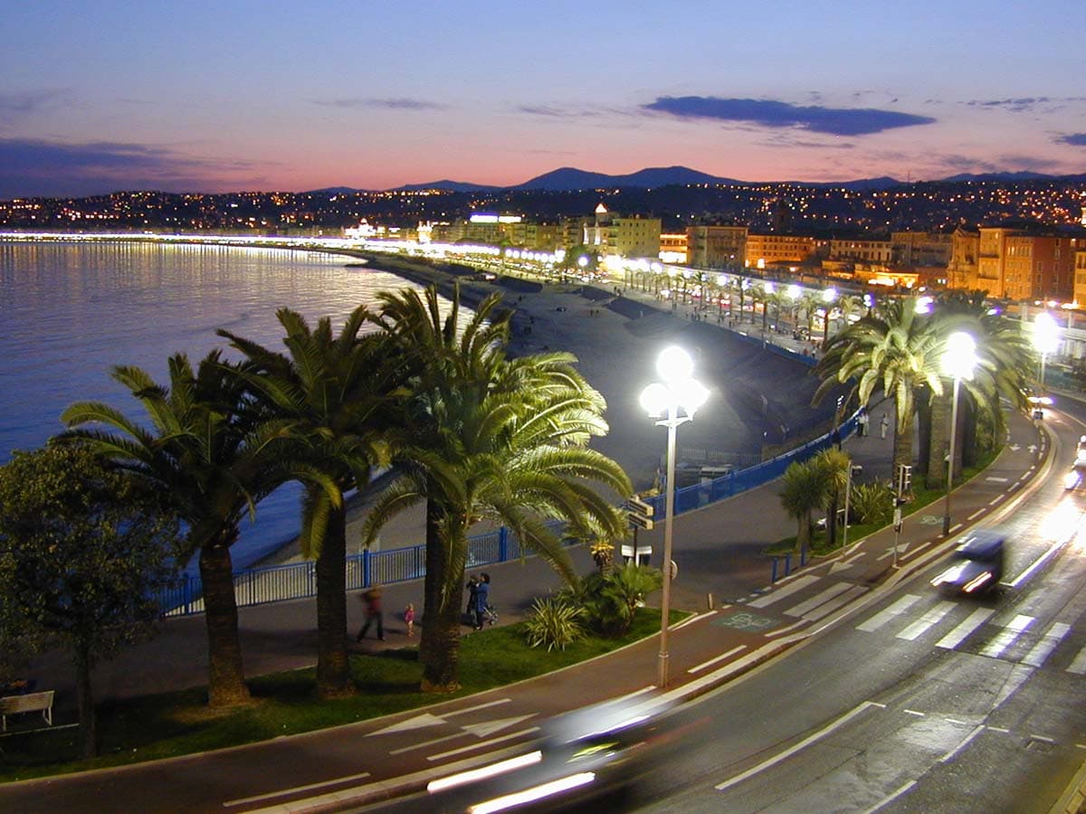 Promenade des Anglais and the Baie des Anges, Riwiera Francuska (Lazurowe Wybrzeże)