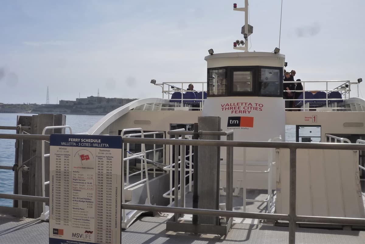 The Three Cities by ferry, Malta