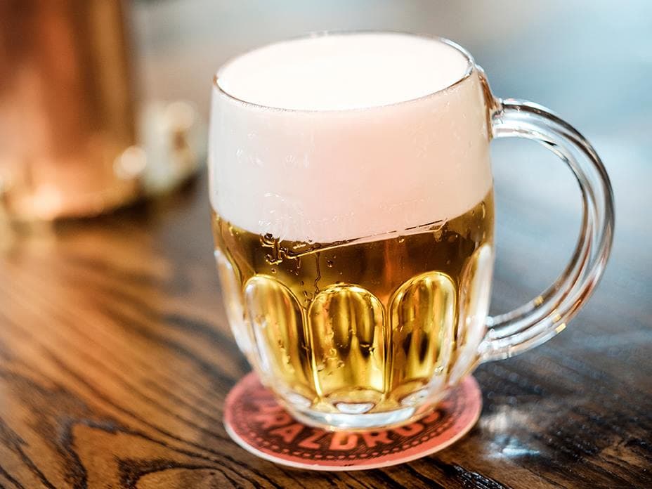 The pour, which is the point